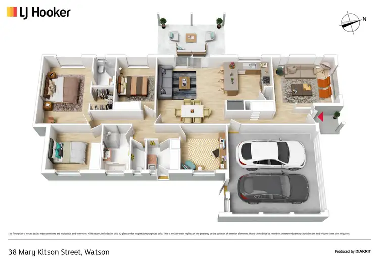 Floorplan of Homely house listing, 38 Mary Kitson Street, Watson ACT 2602