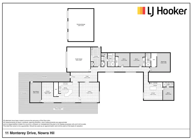Floorplan of Homely rural property listing, 11 Monterey Drive, Nowra Hill NSW 2540