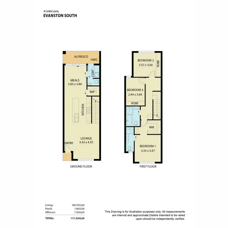 Floorplan of Homely house listing, 4 Linke Lane, Evanston South SA 5116