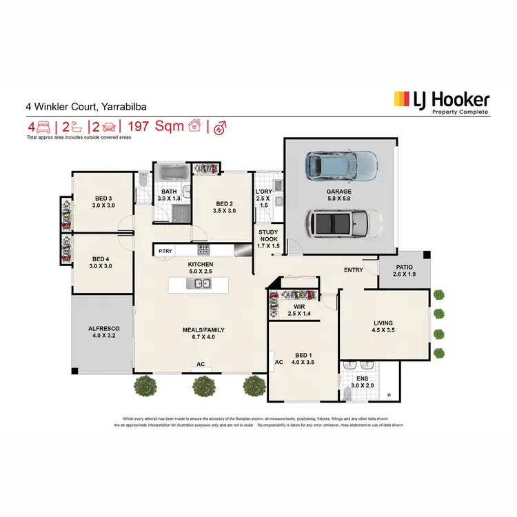 Floorplan of Homely house listing, 4 Winkler Court, Yarrabilba QLD 4207