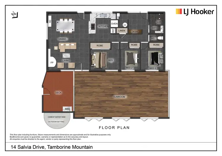 Floorplan of Homely house listing, 14 Salvia Drive, Tamborine Mountain QLD 4272