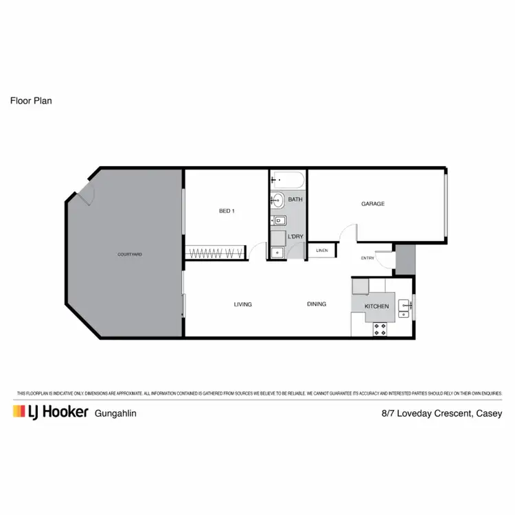 Floorplan of Homely townhouse listing, 8/7 Loveday Crescent, Casey ACT 2913