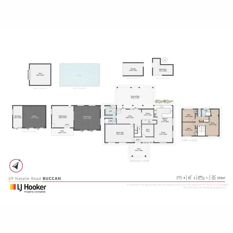 Floorplan of Homely house listing, 39-43 Natalie Road, Buccan QLD 4207