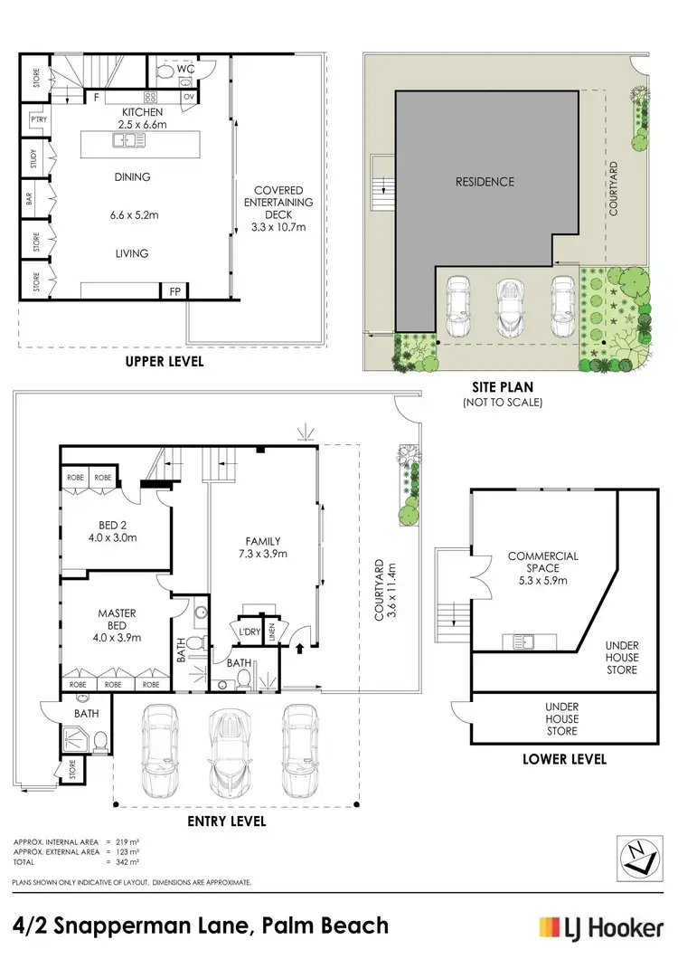 Floorplan of Homely townhouse listing, 4/2 Snapperman Lane, Palm Beach NSW 2108