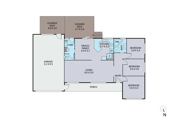 Floorplan of Homely house listing, 16 Yarran Grove, Bayswater VIC 3153