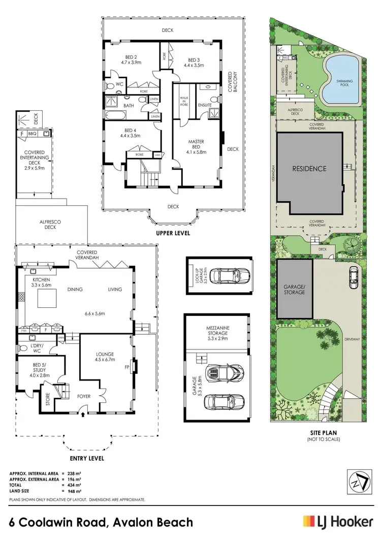 Floorplan of Homely house listing, 6 Coolawin Road, Avalon Beach NSW 2107