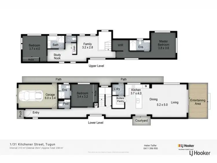 Floorplan of Homely semi-detached listing, 1/31 Kitchener Street, Tugun QLD 4224
