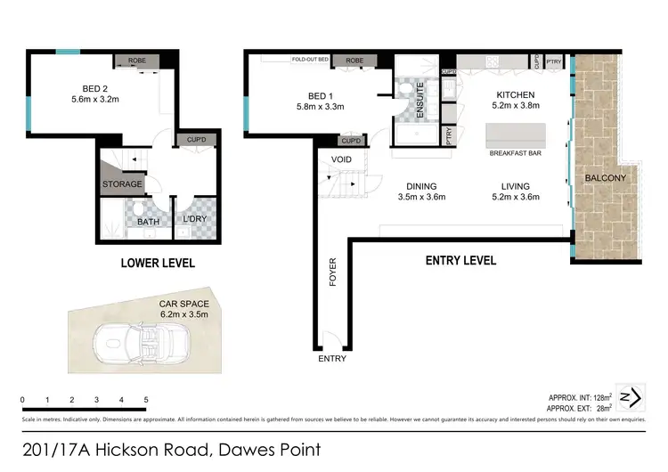 Floorplan of Homely apartment listing, 201/17A Hickson Road, Dawes Point NSW 2000