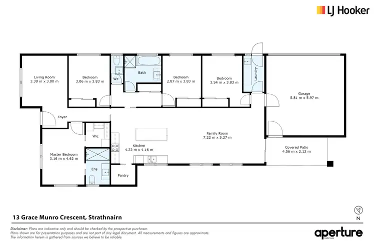 Floorplan of Homely house listing, 13 Grace Munro Crescent, Strathnairn ACT 2615