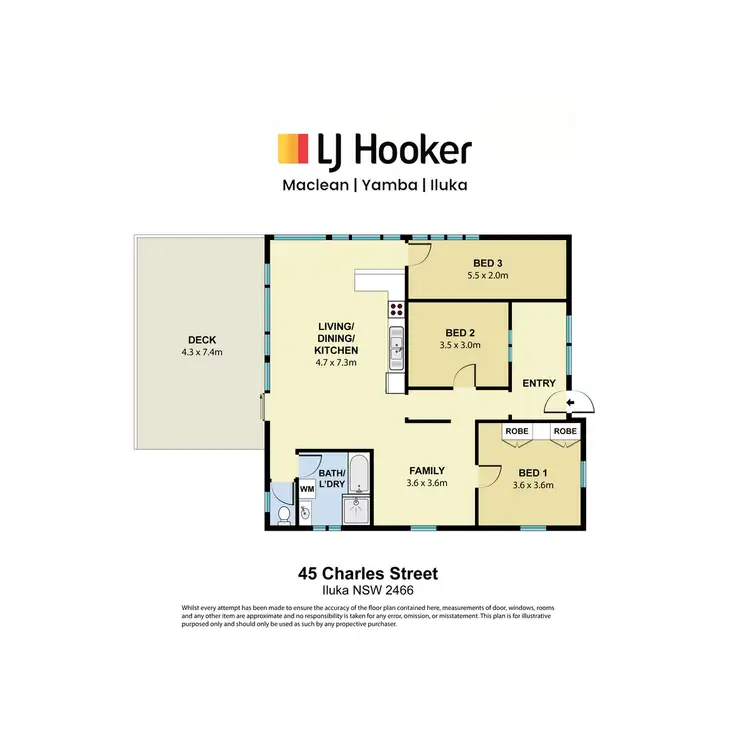 Floorplan of Homely house listing, 45 Charles Street, Iluka NSW 2466