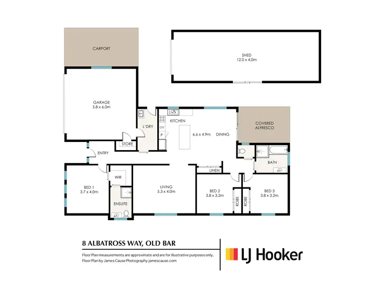 Floorplan of Homely house listing, 8 Albatross Way, Old Bar NSW 2430