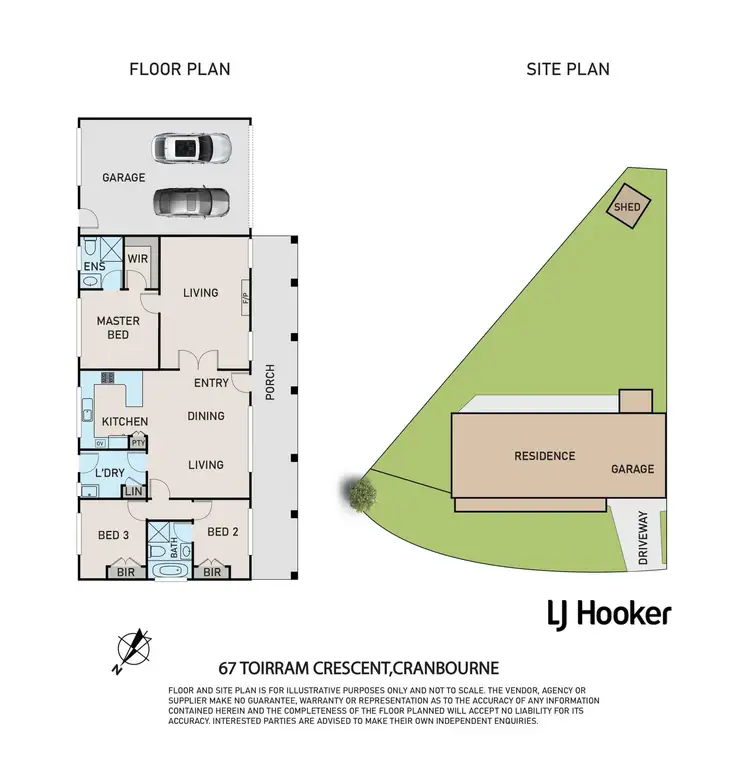 Floorplan of Homely house listing, 57 Toirram Crescent, Cranbourne VIC 3977