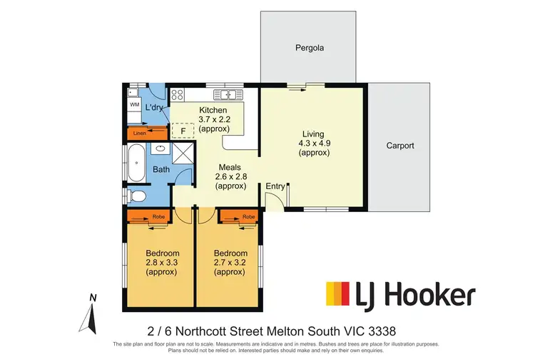 Floorplan of Homely unit listing, 2/6 Northcott Street, Melton South VIC 3338