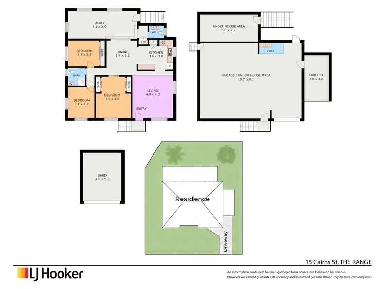 Floorplan of Homely house listing, 15 Cairns Street, The Range QLD 4700