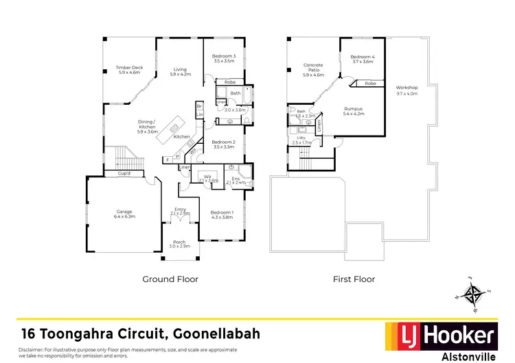 Floorplan of Homely house listing, 16 Toongahra Circuit, Goonellabah NSW 2480