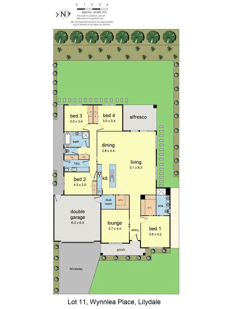 Floorplan of Homely house listing, 8 Wynnlea Place, Lilydale VIC 3140