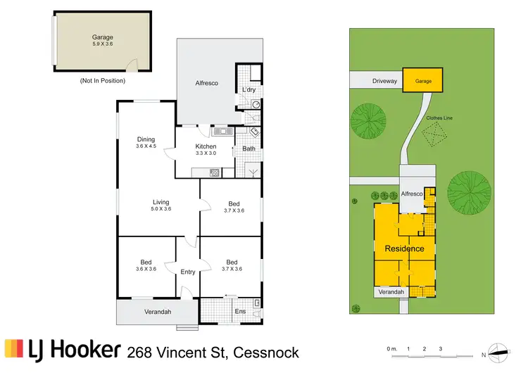 Floorplan of Homely house listing, 268 Vincent Street, Cessnock NSW 2325