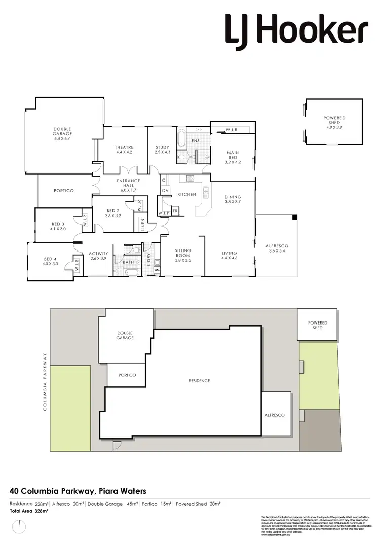Floorplan of Homely house listing, 40 Columbia Parkway, Piara Waters WA 6112
