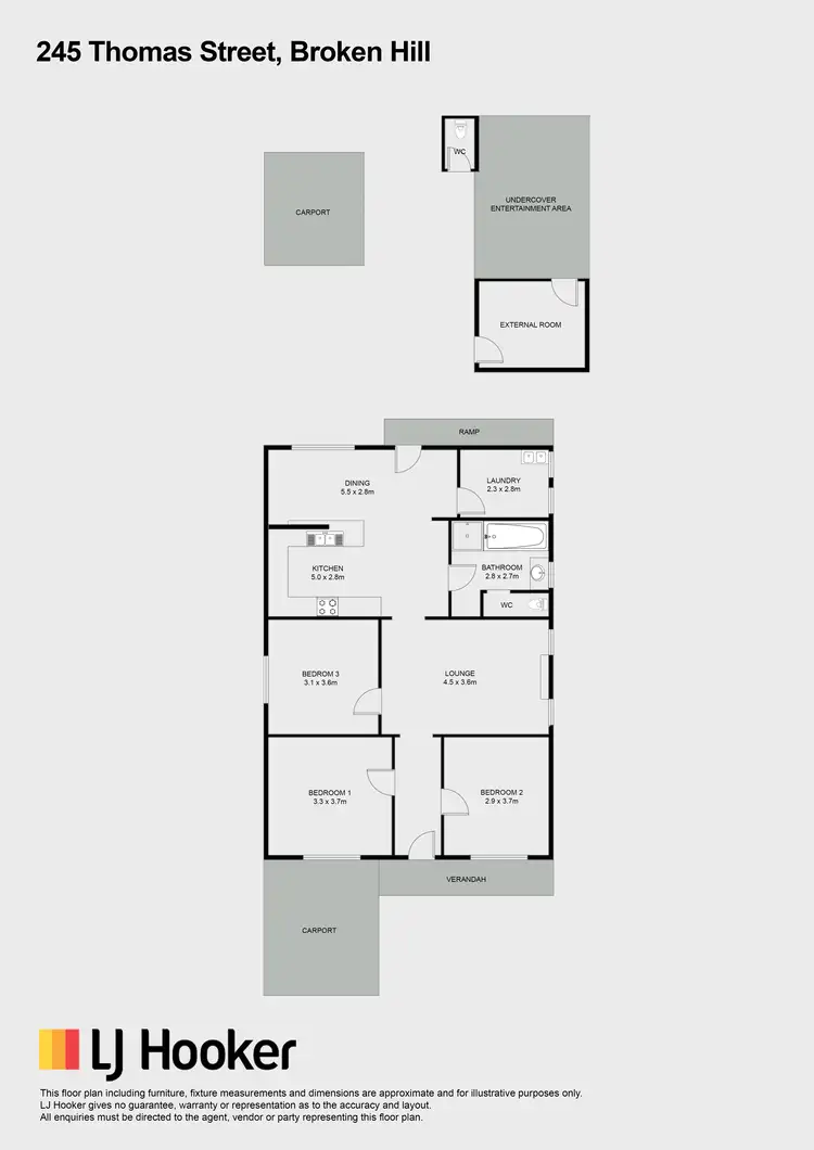 Floorplan of Homely house listing, 245 Thomas Street, Broken Hill NSW 2880