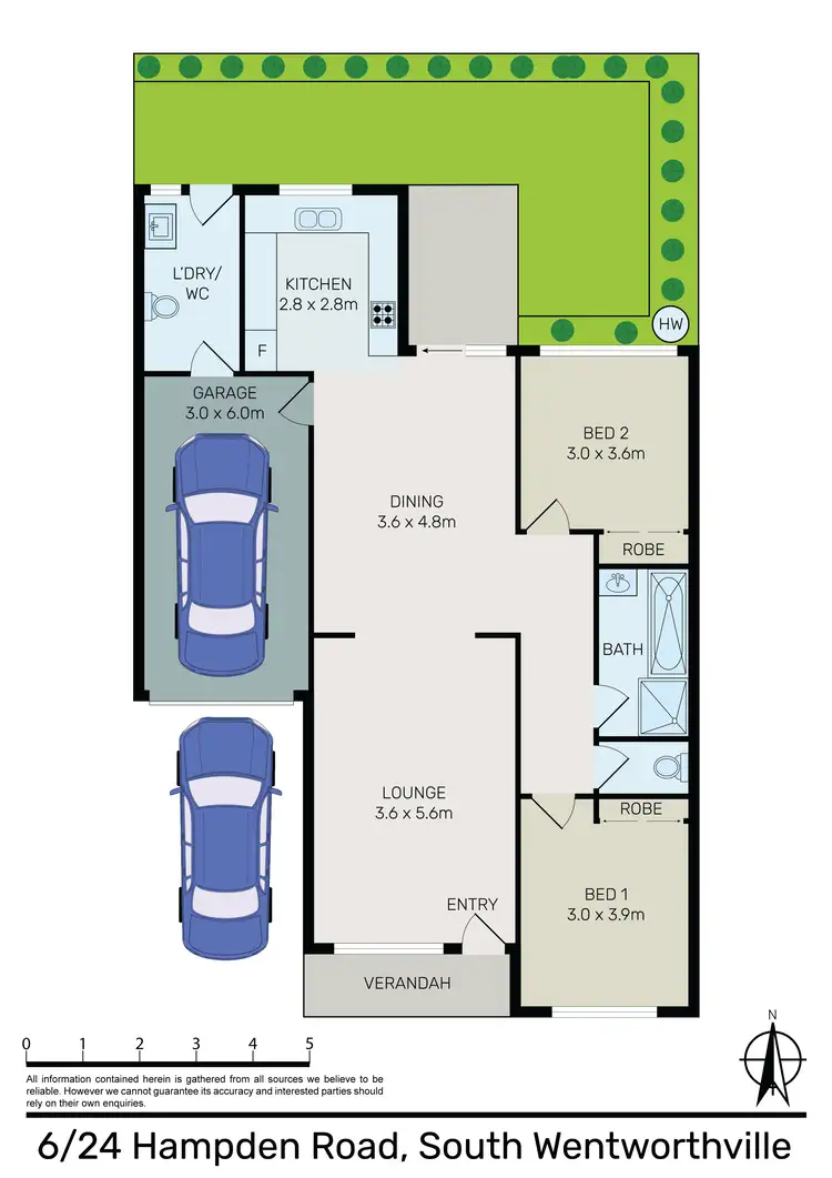 Floorplan of Homely villa listing, 6/24 Hampden Road, South Wentworthville NSW 2145