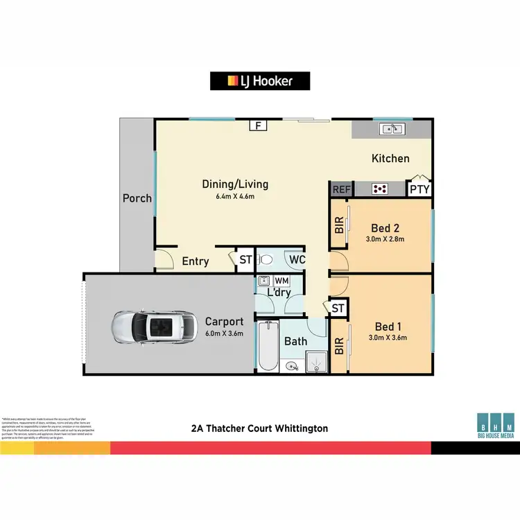 Floorplan of Homely house listing, 2A Thatcher Court, Whittington VIC 3219