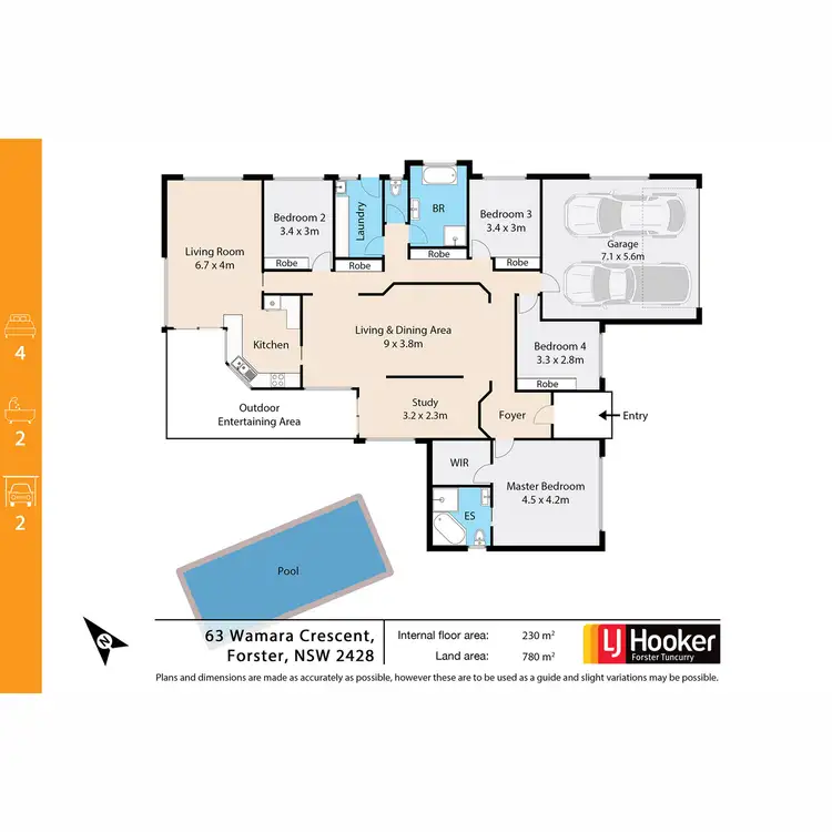 Floorplan of Homely house listing, 63 Wamara Crescent, Forster NSW 2428