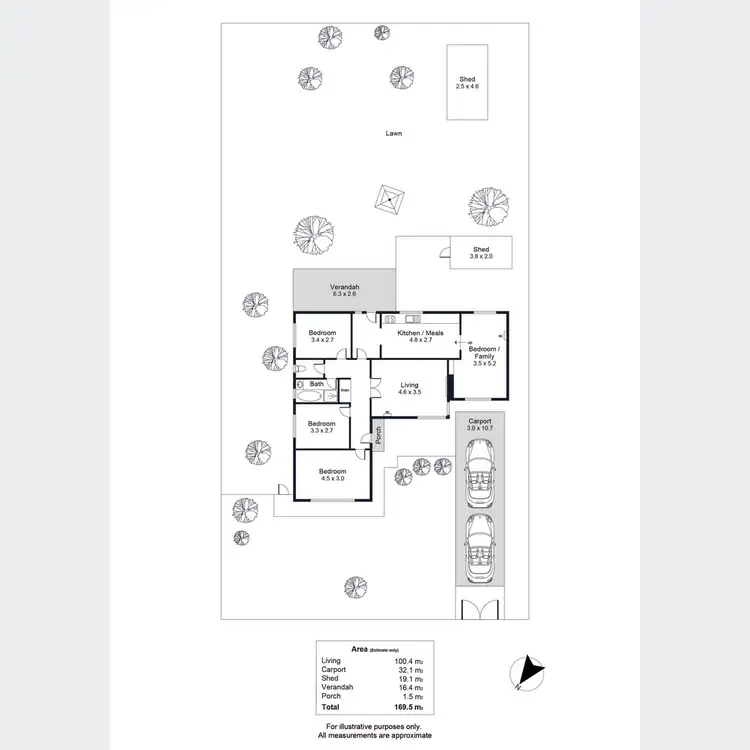 Floorplan of Homely house listing, 12 Saxon Street, Pooraka SA 5095