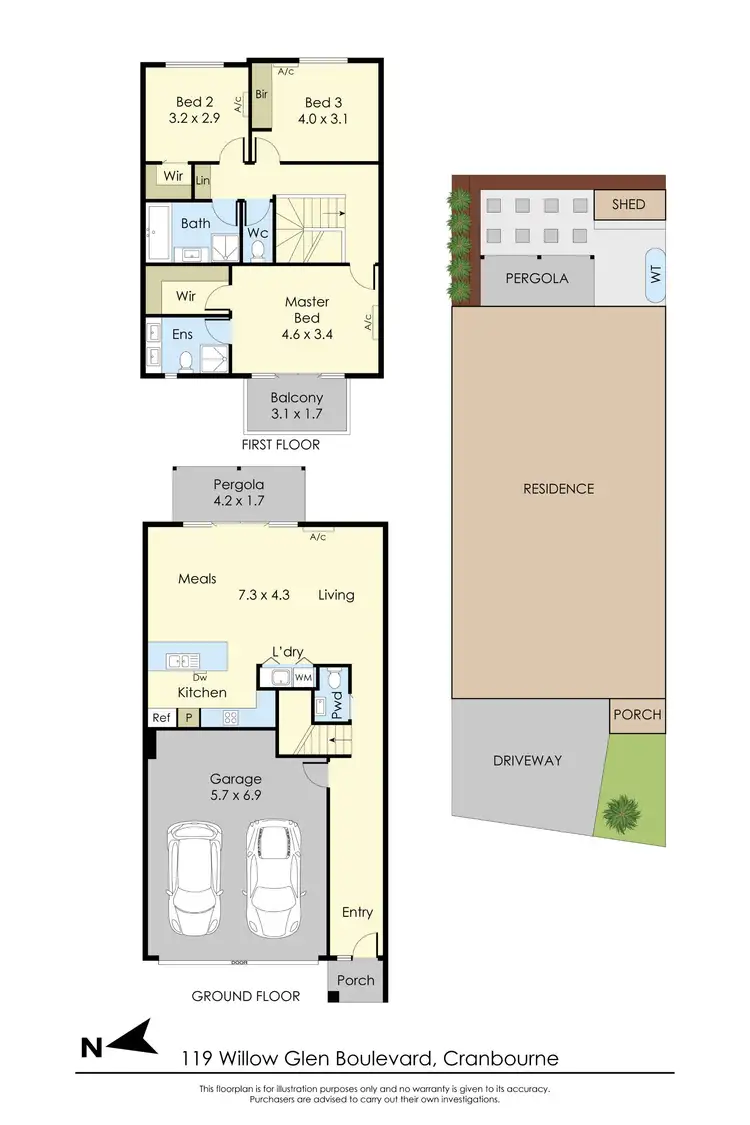 Floorplan of Homely house listing, 119 Willow Glen Boulevard, Cranbourne VIC 3977