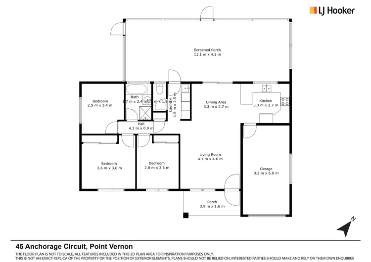 Floorplan of Homely house listing, 45 Anchorage Circuit, Point Vernon QLD 4655