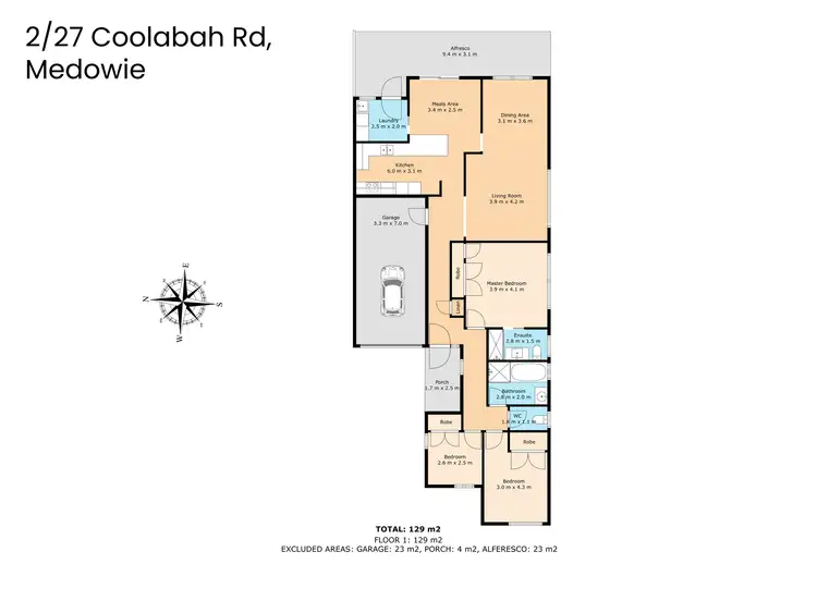 Floorplan of Homely house listing, 2/27 Coolabah Road, Medowie NSW 2318