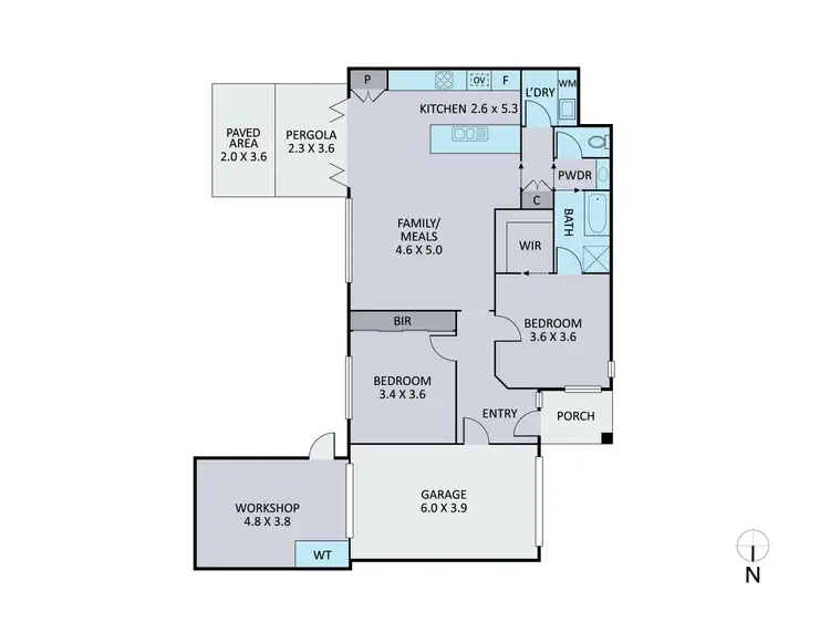 Floorplan of Homely unit listing, 3/266 Bayswater Road, Bayswater North VIC 3153