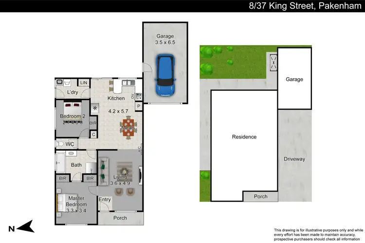 Floorplan of Homely unit listing, 8/37 King Street, Pakenham VIC 3810