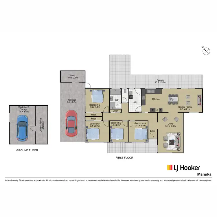 Floorplan of Homely house listing, 16 Goessling Place, Flynn ACT 2615