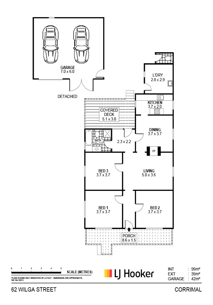 Floorplan of Homely house listing, 62 Wilga Street, Corrimal NSW 2518