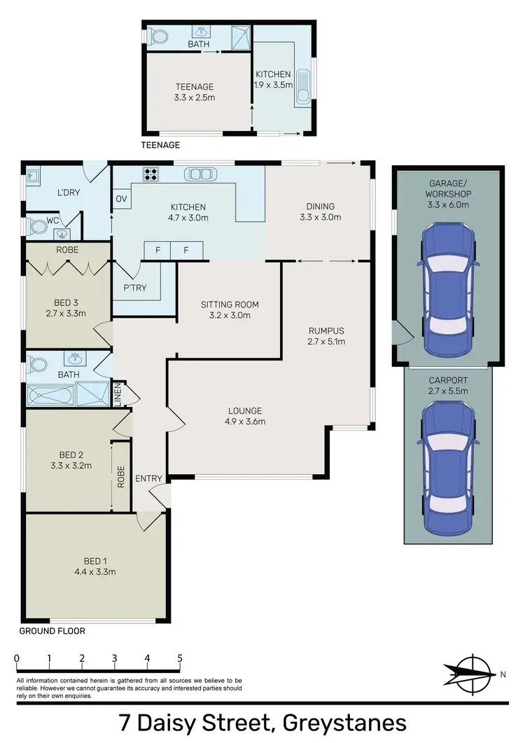 Floorplan of Homely house listing, 7 Daisy Street, Greystanes NSW 2145