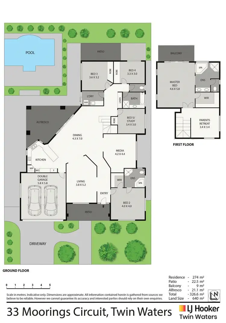 Floorplan of Homely house listing, 33 Moorings Circuit, Twin Waters QLD 4564