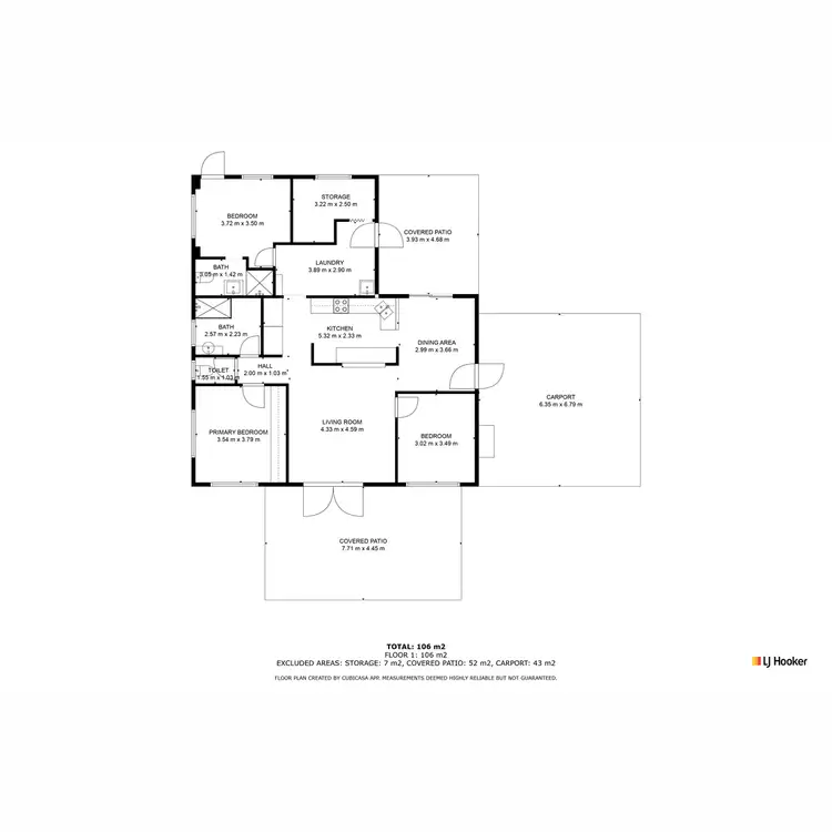 Floorplan of Homely house listing, 45 Clarkes Track, Jaggan QLD 4885