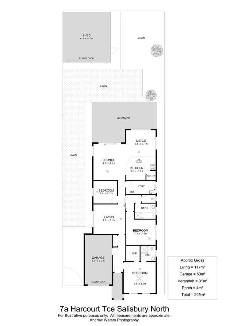 Floorplan of Homely house listing, 7A Harcourt Terrace, Salisbury North SA 5108