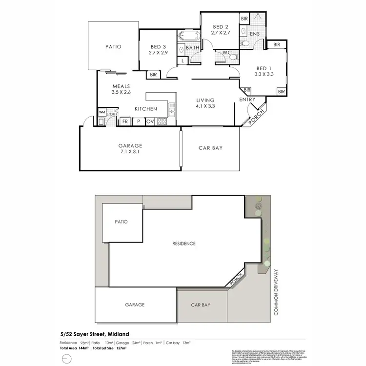 Floorplan of Homely villa listing, 5/52 Sayer Street, Midland WA 6056