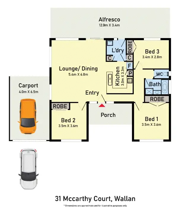 Floorplan of Homely house listing, 31 McCarthy Court, Wallan VIC 3756