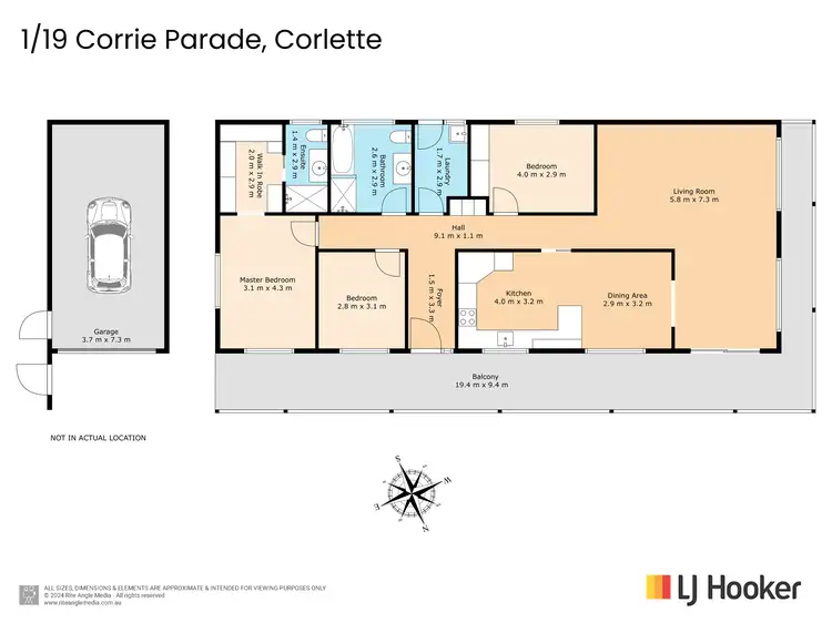Floorplan of Homely house listing, 1/19 Corrie Parade, Corlette NSW 2315