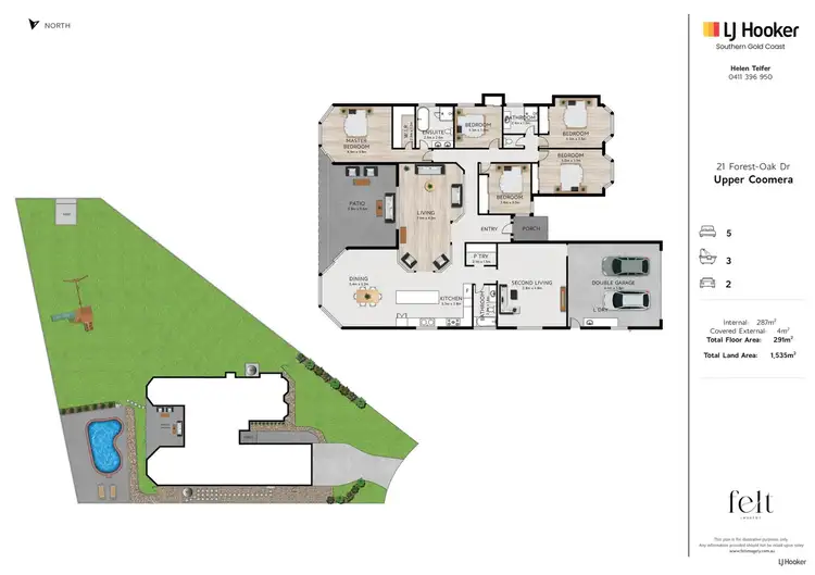 Floorplan of Homely house listing, 21 Forest-Oak Drive, Upper Coomera QLD 4209