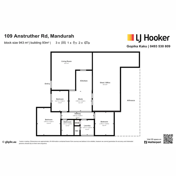Floorplan of Homely house listing, 109 Anstruther Road, Mandurah WA 6210