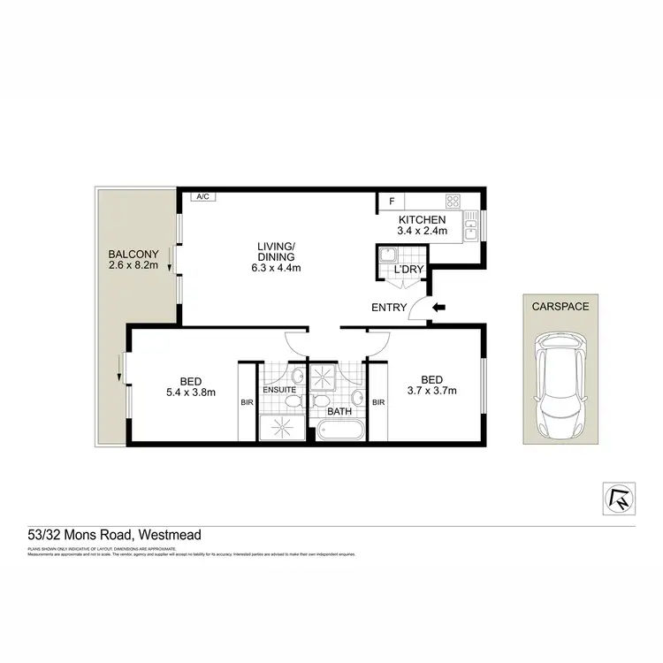 Floorplan of Homely apartment listing, 53/32-34 Mons Road, Westmead NSW 2145