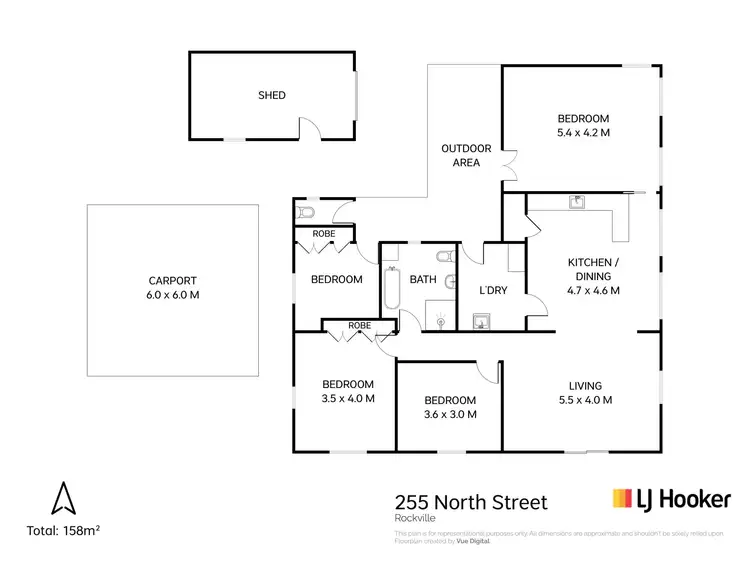 Floorplan of Homely house listing, 255 North Street, Wilsonton Heights QLD 4350