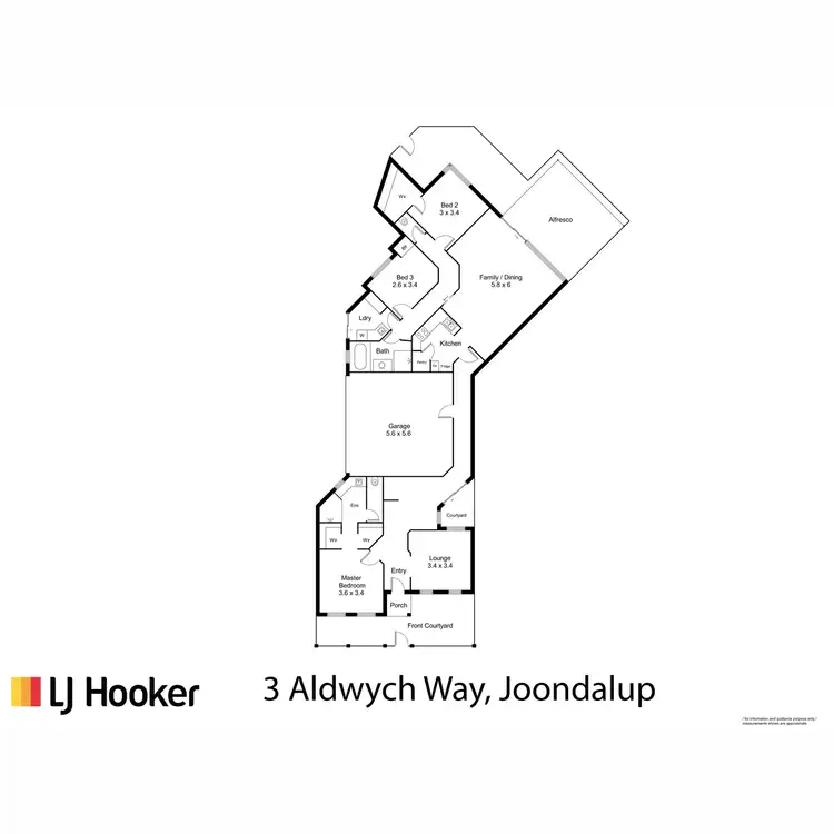 Floorplan of Homely house listing, 3 Aldwych Way, Joondalup WA 6027