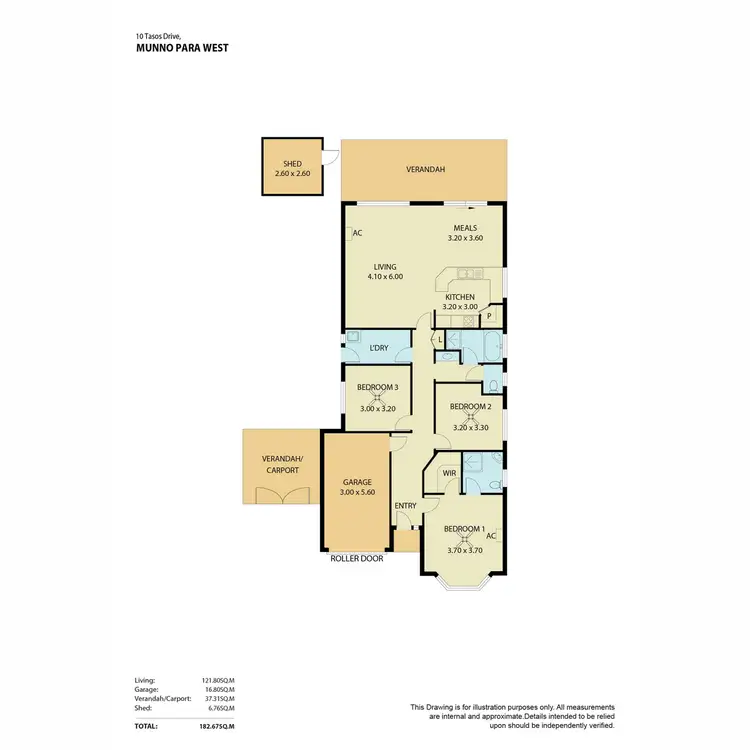Floorplan of Homely house listing, 10 Tasos Drive, Munno Para West SA 5115