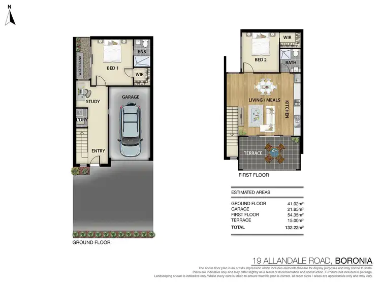 Floorplan of Homely townhouse listing, 2/19 Allandale Road, Boronia VIC 3155