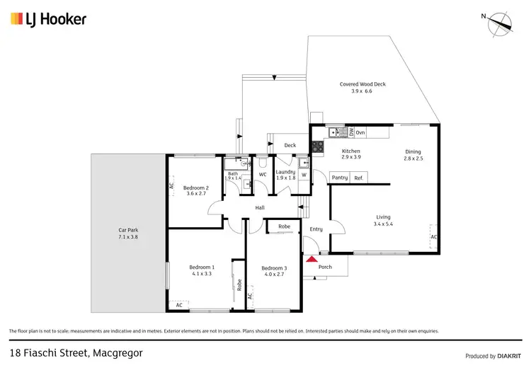Floorplan of Homely house listing, 18 Fiaschi Street, Macgregor ACT 2615