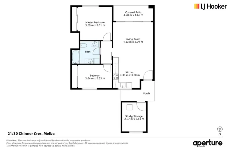 Floorplan of Homely unit listing, 21/30 Chinner Crescent, Melba ACT 2615